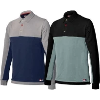 Stretch-Polo mit langen Ärmeln Issa Line - 8776