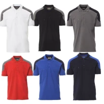 Zweifarbiges Kurzarm-Arbeits-Polo Company - Payper