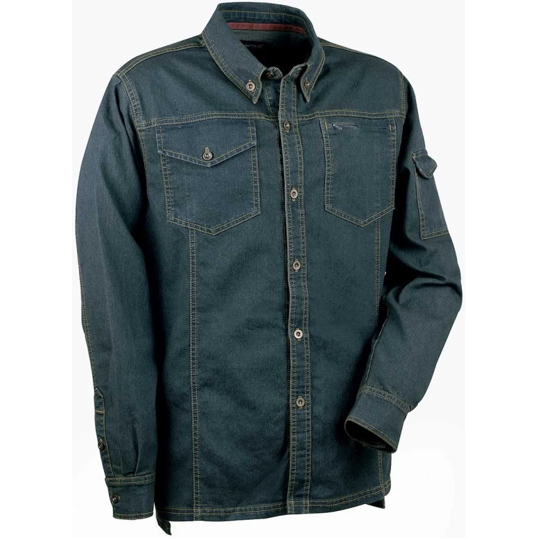 Stretch-Arbeitsjeanshemd Cofra Bukarest V106-0-00