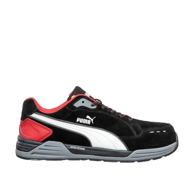 Puma Airtwist Black/Red Low S3 HRO ESD SRC 644630 Sicherheitsschuhe
