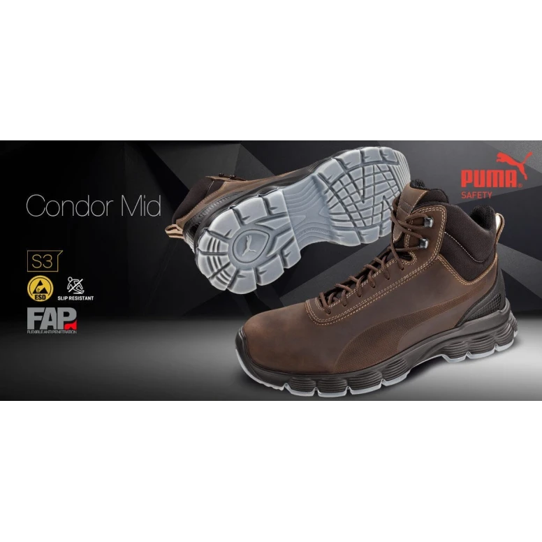 Sicherheitsschuhe Puma Condor Mid S3 ESD SRC 630122