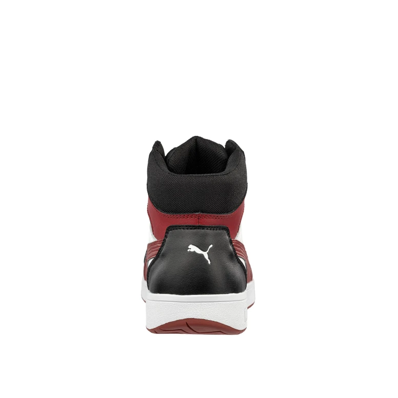 Sicherheitsschuhe Puma Frontcourt Black/White/Red Mid S3 FO HRO ESD SRC 630050
