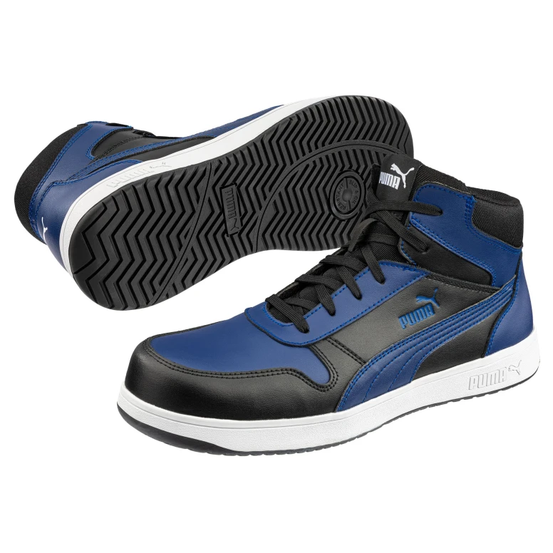 Sicherheitsschuhe Puma Frontcourt Blue/Black Mid S3 FO HRO ESD SRC 630070