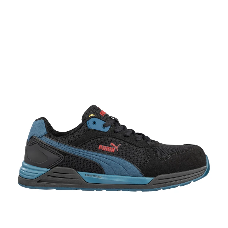 Sicherheitsschuhe Puma Frontside Black/Blue Low S1P HRO ESD SRC 644660