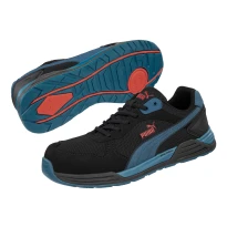Sicherheitsschuhe Puma Frontside Black/Blue Low S1P HRO ESD SRC 644660