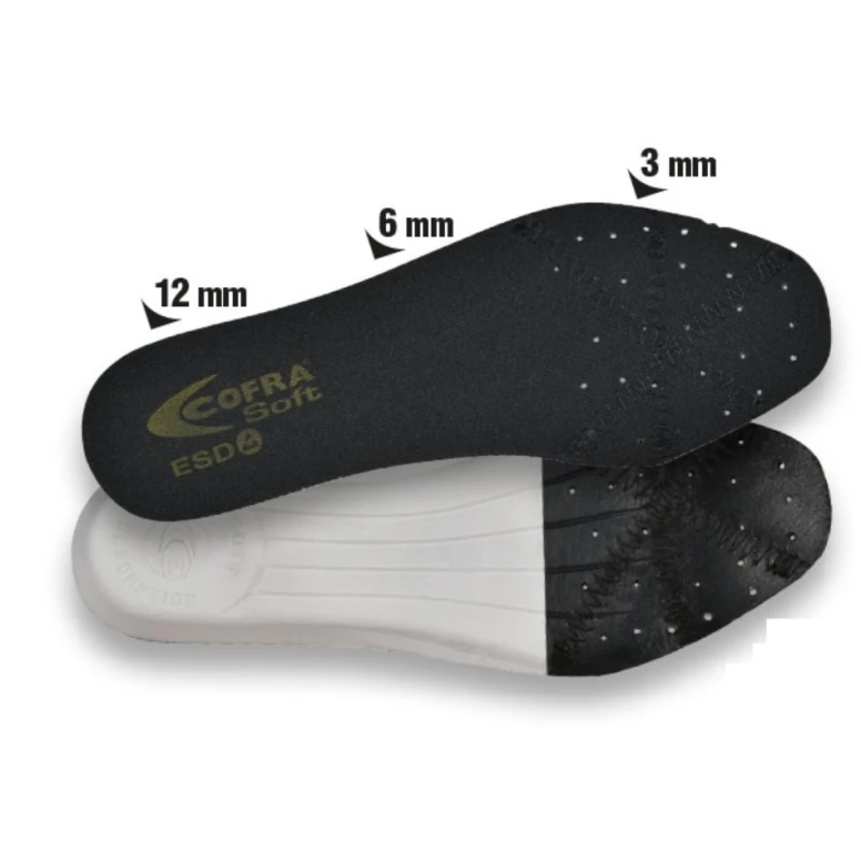 3 Stück - Cofra Soft ESD Einlegesohle SO-ECS-00