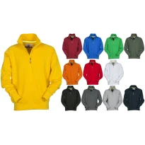 Arbeits-Sweatshirt mit halbem Reißverschluss, verstärkten Ärmeln und Nähten Miami+ Damen - Payper MIAMI LADY+