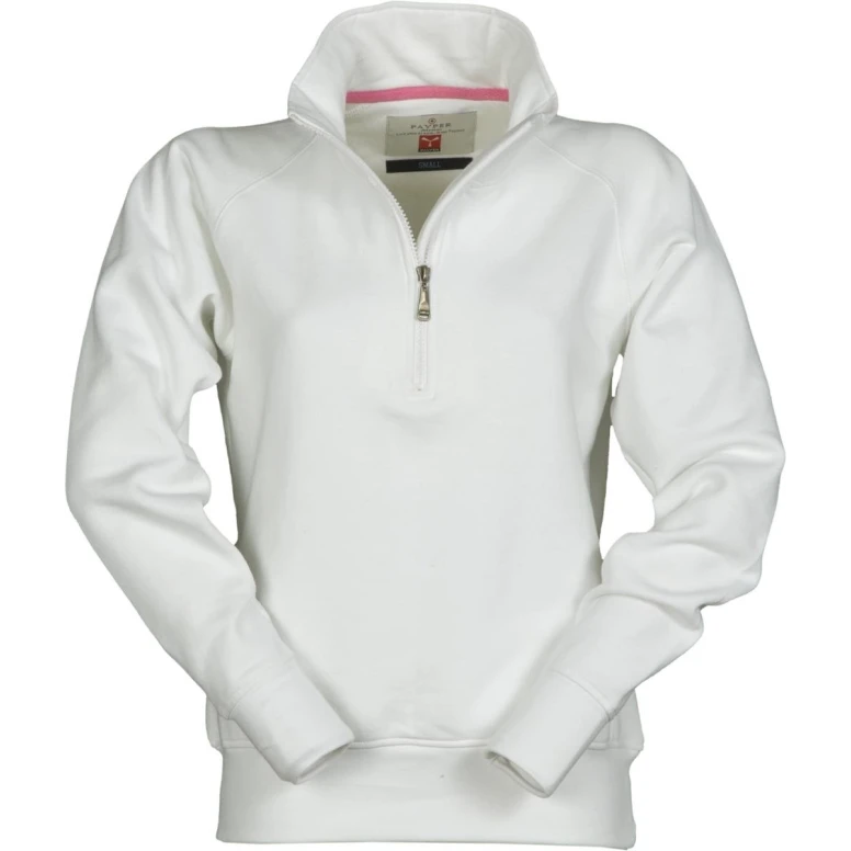 Arbeits-Sweatshirt mit halbem Reißverschluss, verstärkten Ärmeln und Nähten Miami+ Damen - Payper MIAMI LADY+