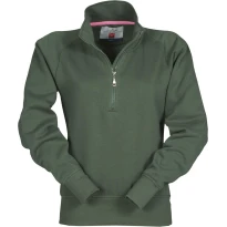 Arbeits-Sweatshirt mit halbem Reißverschluss, verstärkten Ärmeln und Nähten Miami+ Damen - Payper MIAMI LADY+