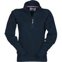 Arbeits-Sweatshirt mit halbem Reißverschluss, verstärkten Ärmeln und Nähten Miami+ Damen - Payper MIAMI LADY+