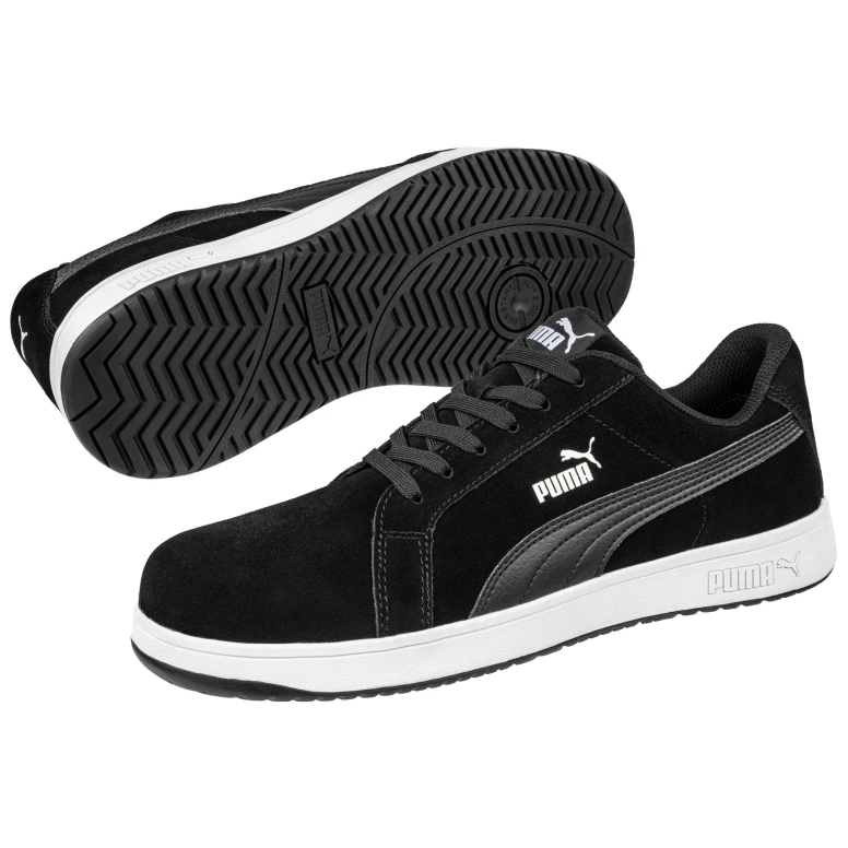 Puma Iconic Suede Black Low S1P FO HRO ESD SRC 640010 Arbeitsschuhe