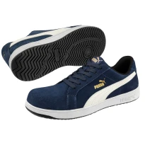 Puma Iconic Suede Navy Low S1P FO HRO ESD SRC 640020 Sicherheitsschuhe