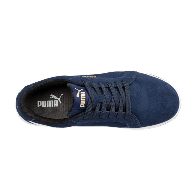 Puma Iconic Suede Navy Low S1P FO HRO ESD SRC 640020 Sicherheitsschuhe