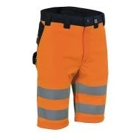 Hochsichtbare Stretch-Arbeits-Shorts mit vielen Taschen Cofra Bejuma V602-0-02