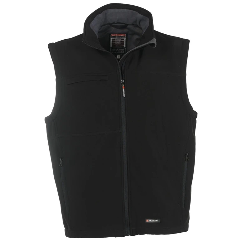 Ergonomische Softshell-Weste mit mehreren Taschen Bering - Payper