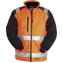 Zweifarbige Arbeitsjacke mit hoher Sichtbarkeit Multitasche Payper Hiway
