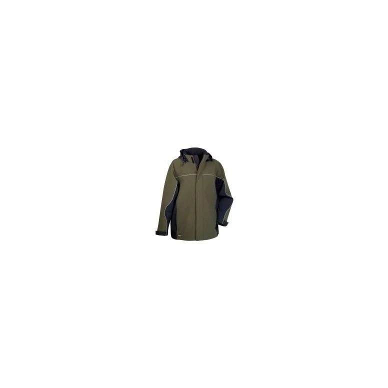 Arbeitsjacke mit Kapuze Softshell Stretch Multitaschen Cofra Norway V093-0-00