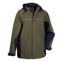 Arbeitsjacke mit Kapuze Softshell Stretch Multitaschen Cofra Norway V093-0-00