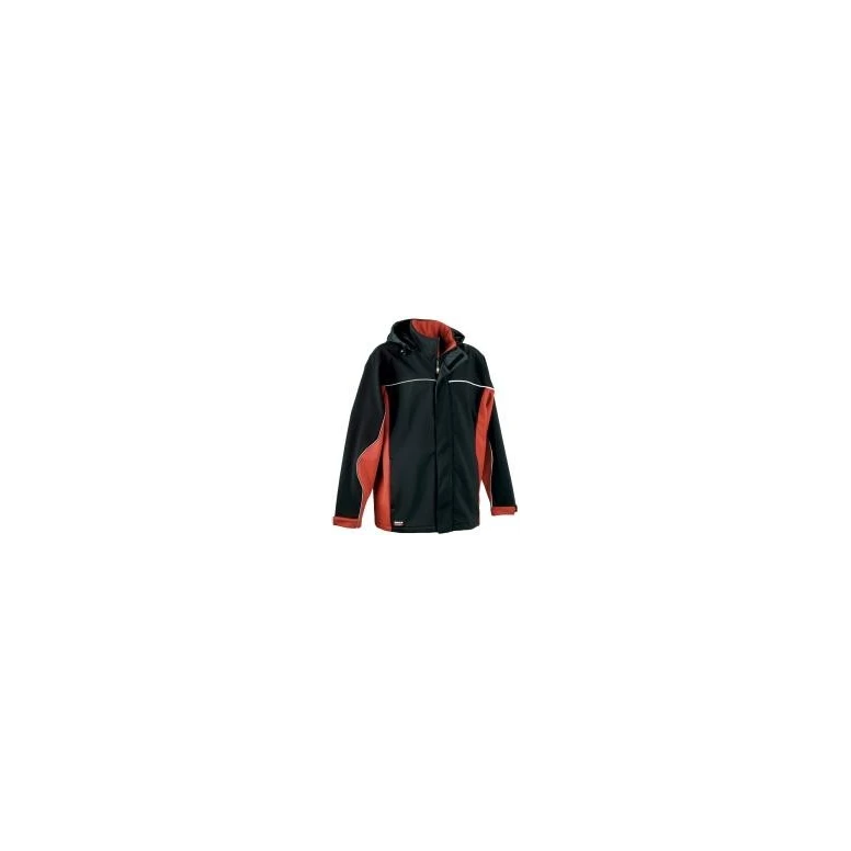 Arbeitsjacke mit Kapuze Softshell Stretch Multitaschen Cofra Norway V093-0-00