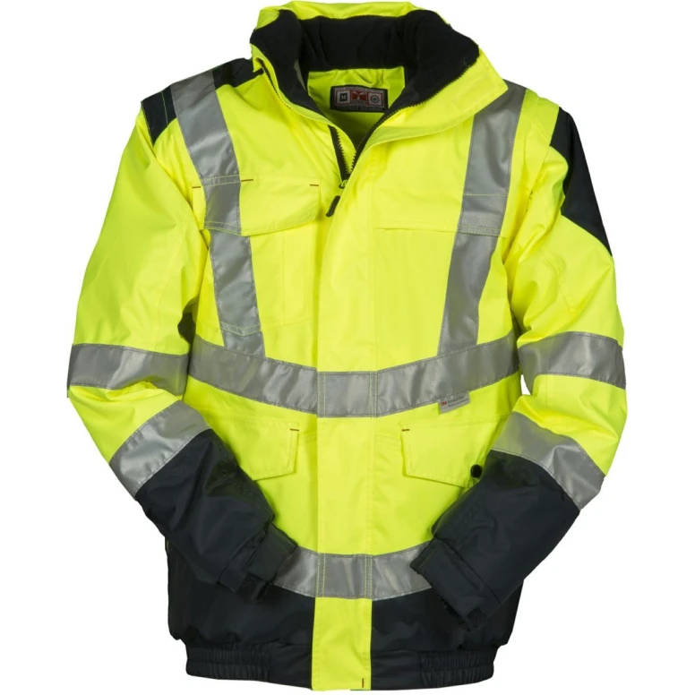 Zweifarbige Arbeitsjacke mit hoher Sichtbarkeit Multitasche Payper Interstate