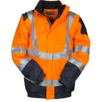 Zweifarbige Arbeitsjacke mit hoher Sichtbarkeit Multitasche Payper Interstate