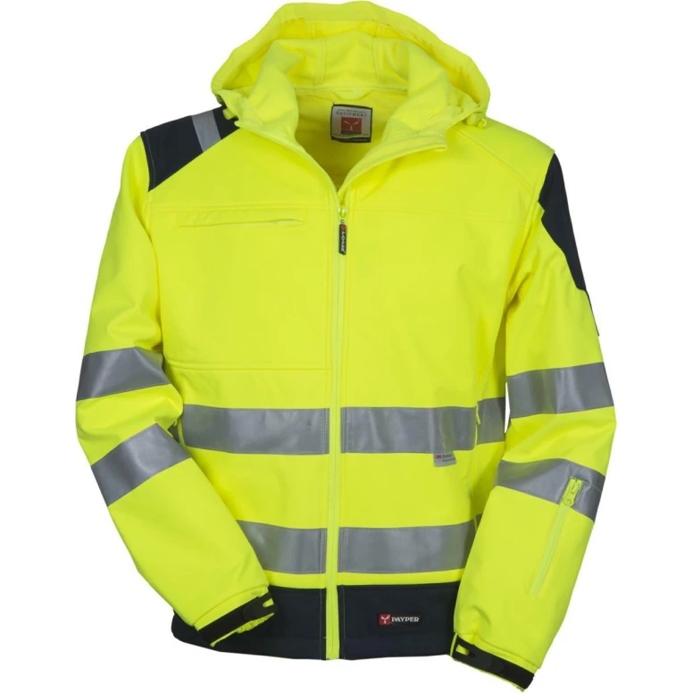 Zweifarbige Arbeitsjacke mit hoher Sichtbarkeit Multitasche Payper Shine 2.0 AY 7583