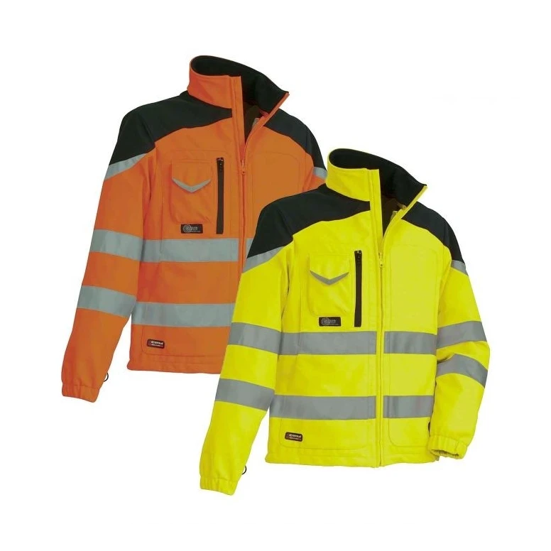 Arbeitsjacke Hochsichtbarkeit Softshell Multifunktion Cofra Nansen V038-0-00