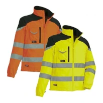 Arbeitsjacke Hochsichtbarkeit Softshell Multifunktion Cofra Nansen V038-0-00