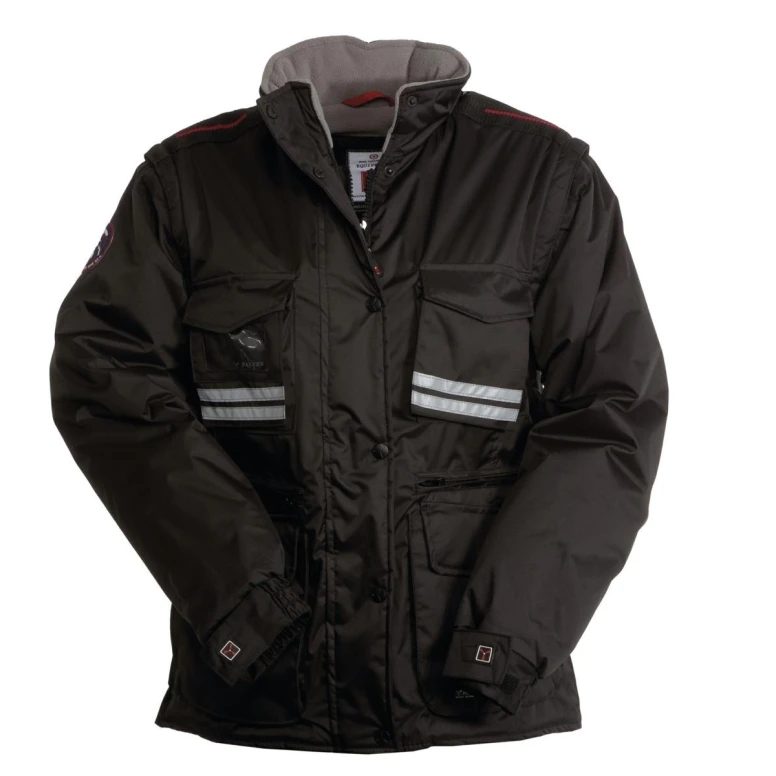 Multitaschen-Arbeitsjacke für Damen mit abnehmbaren Ärmeln und atmungsaktiven Einsätzen Tornado - Payper AY 7239