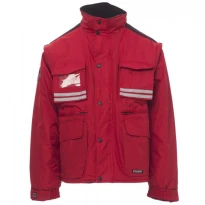 Multitaschen-Arbeitsjacke mit abnehmbaren Ärmeln und atmungsaktiven Einsätzen Tornado - Payper AY 7238