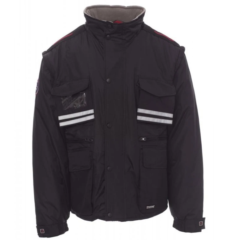 Multitaschen-Arbeitsjacke mit abnehmbaren Ärmeln und atmungsaktiven Einsätzen Tornado - Payper AY 7238