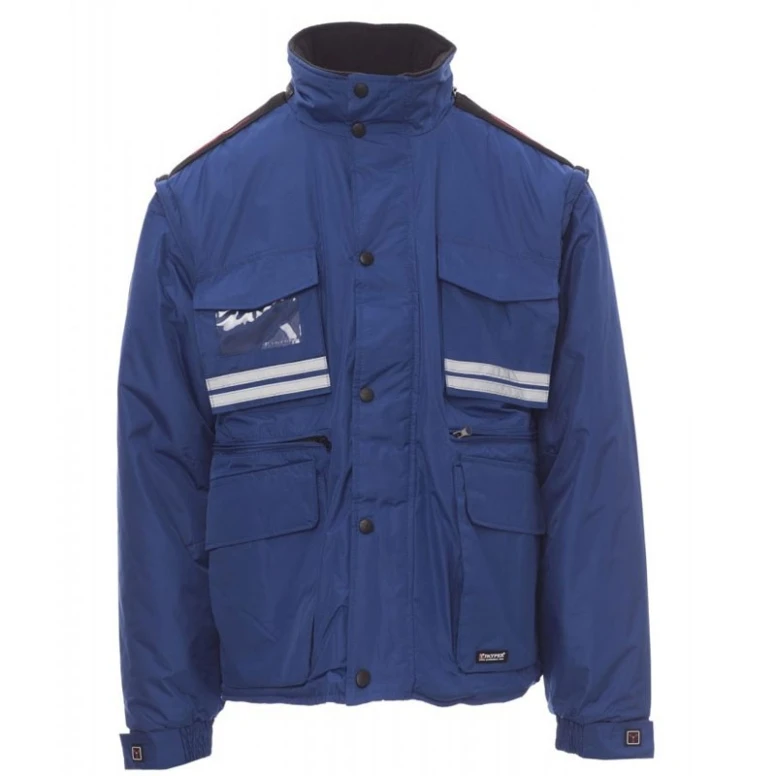 Multitaschen-Arbeitsjacke mit abnehmbaren Ärmeln und atmungsaktiven Einsätzen Tornado - Payper AY 7238