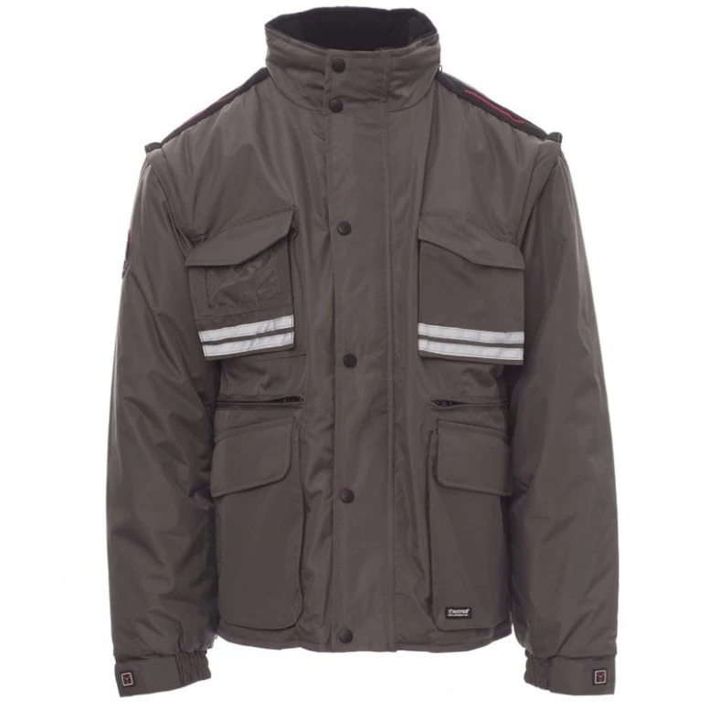 Multitaschen-Arbeitsjacke mit abnehmbaren Ärmeln und atmungsaktiven Einsätzen Tornado - Payper AY 7238