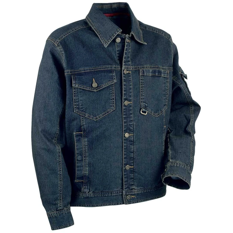 Gepolsterte Stretch-Jeans-Arbeitsjacke mit mehreren Taschen Cofra Basel V150-0-00