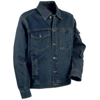 Gepolsterte Stretch-Jeans-Arbeitsjacke mit mehreren Taschen Cofra Basel V150-0-00