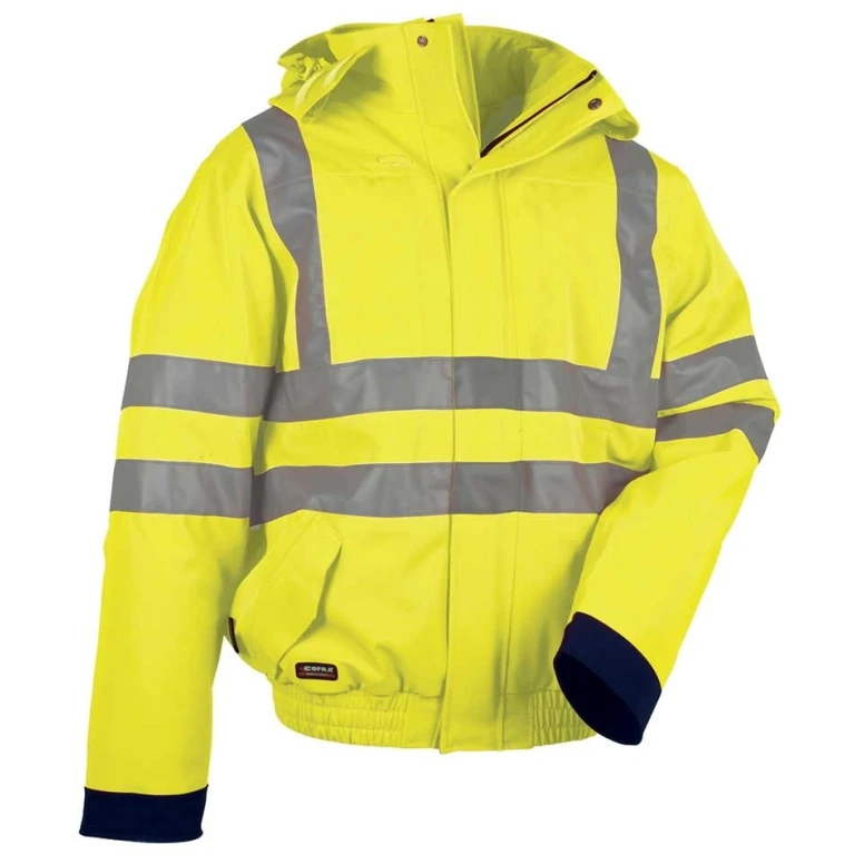 Hochsichtbare Arbeitsjacke Cofra Fluo V075-0-02